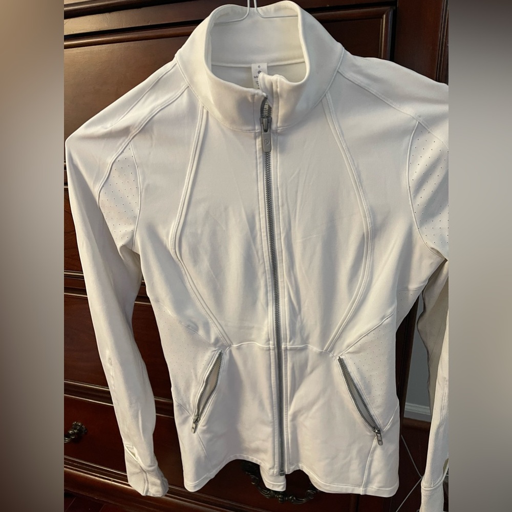 lululemon athletica White Full-Zip Athletic Jacket